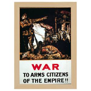 Bilderrahmen Poster 1915 To Arms Eiche Dekor