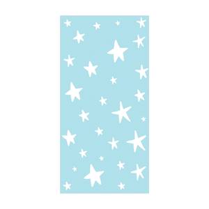 Gezeichnete Sterne im Blauen Himmel 70 x 140 cm