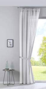 Gardine »Nizza« Baumwolle-Voile Weiß - Textil - 135 x 254 x 1 cm
