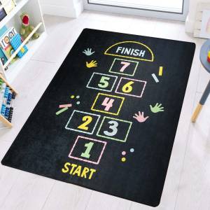 Tapis MARELLE Noir - 120 x 160 cm