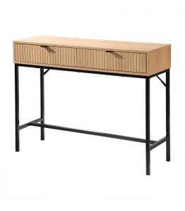 Console Tara Beige - Bois manufacturé - 35 x 80 x 100 cm