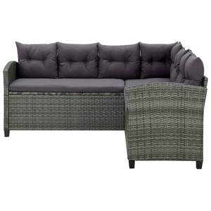 Garten-Sofa-Set Grau - Metall - Textil - 100 x 64 x 100 cm