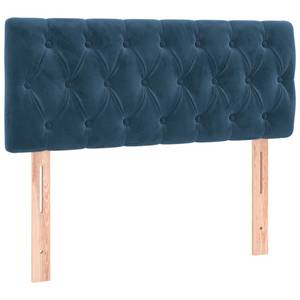 Lit à sommier tapissier 3017290-22 Bleu foncé - Largeur : 100 cm