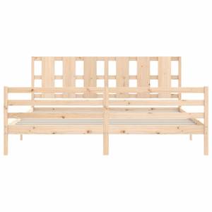 Bettgestell-K-15870 Braun - Holzwerkstoff - 206 x 100 x 206 cm