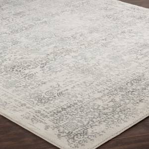 Tapis OTTAWA Gris - Blanc - Matière plastique - Textile - 80 x 1 x 220 cm