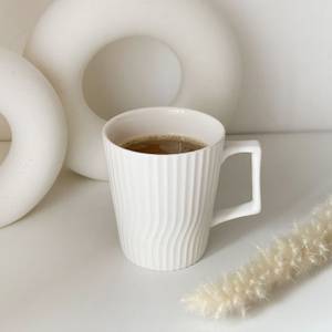 Kaffee Tasse NICO 4er Set Weiß - Keramik - 10 x 11 x 13 cm