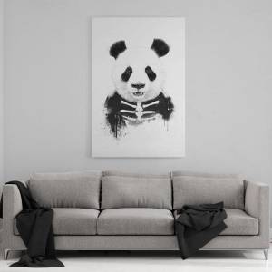 Leinwandbild Zombie Panda 30 x 45 cm