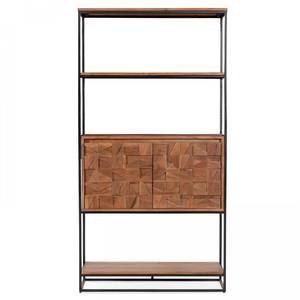 Regal Letels Braun - Massivholz - 35 x 173 x 90 cm