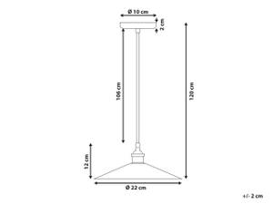 Lampe suspension SWIFT Noir - Cuivre - Nombre de pièces dans le lot : 1