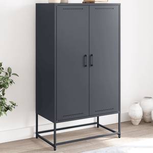 Highboard DE7838 Grau - Metall - 39 x 124 x 69 cm