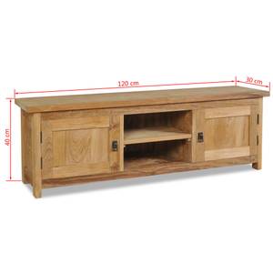 Meuble tv Marron - Bois massif - Bois/Imitation - 30 x 40 x 120 cm