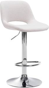 Barhocker Camden Creme - Silber