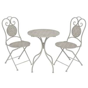 Bistro-Set (3-teilig) 294141 Grau