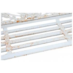 Banc de jardin Art Nouveau Blanc - Métal - 70 x 110 x 184 cm