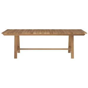 Table de jardin Budi Marron - Bois massif - 240 x 75 x 100 cm