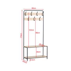 Garderobe Schuhschrank RE6885 Beige - Metall - 30 x 170 x 80 cm