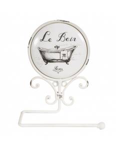 Porte-papier toilette Le Bain Blanc - Porcelaine - 11 x 21 x 18 cm