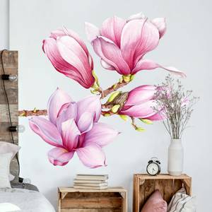 Wandtattoo - Aquarell Magnolien Set XXL 120 x 120 cm