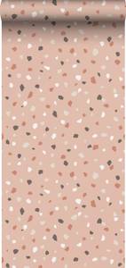 Tapete Terrazzo-Motiv 7299 Rosé - 53 x 1005 x 1005 cm