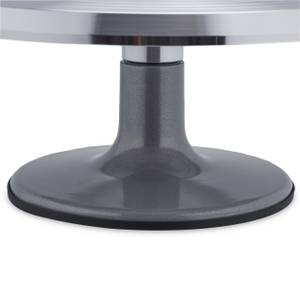 Plateau de service pivotant en aluminium Argenté - Métal - Matière plastique - 31 x 13 x 31 cm