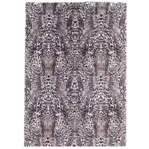 Fellteppich Pearl Leopard Schwarz - 120 x 170 cm