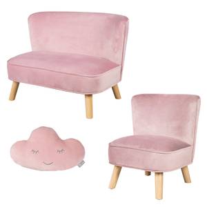 Lil Sofa Set inkl. Sofa, Sessel & Kissen Hellrosa