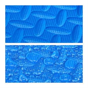32 x Bodenmatte für Fitnessgeräte Blau - Kunststoff - 61 x 1 x 61 cm