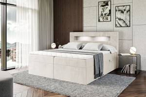 Boxspringbett - ORGOL Ecru - Breite: 120 cm - H3