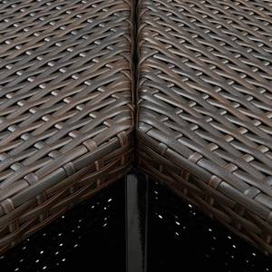 Bar de jardin (lot de 4) 3005785-2 Marron - Métal - Polyrotin - 50 x 105 x 100 cm