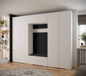 Garderobe Inova 2 Z14 Schwarz - Gold - Weiß - Gold