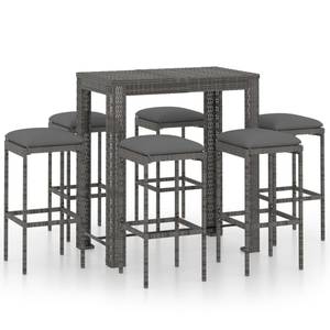 Bar-Set (7-teilig) 3011733-3 Grau - Metall - 61 x 111 x 100 cm