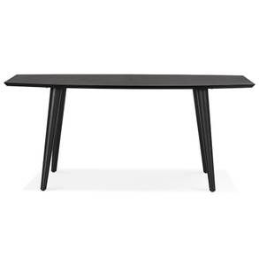 Table À Diner CROKUS Noir - Bois massif - 100 x 75 x 270 cm