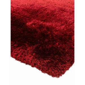 Tapis shaggy tufté main confort SPLASH Rouge - 140 x 200 cm