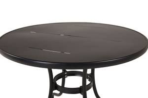 Nicke Table à manger, Ø90cm, Noir - Métal - 90 x 75 x 90 cm