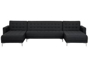 Modulsofa ABERDEEN Graphit - Grau - Silber - Breite: 348 cm