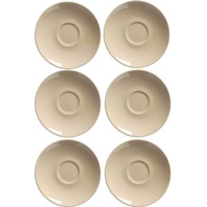 Espressountertassen Doppio 6er Set Beige - Gelb