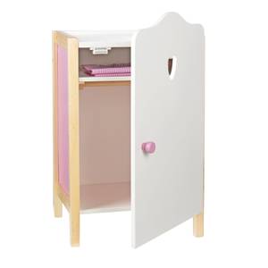 Puppenkleiderschrank Scarlett Weiß - Holzwerkstoff - 30 x 52 x 26 cm