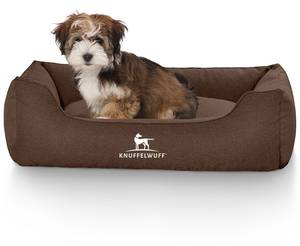 Hundebett Crispino mit Handwebcharakter Braun - 63 x 85 cm