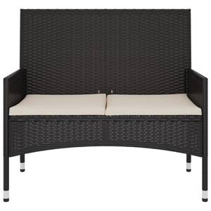 Banc de jardin 3029937 Noir - Crème