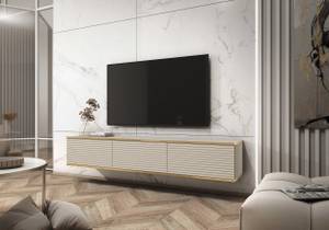 TV-Element mit Lamellenfronten MUCALMA Beige