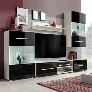 TV-Schrank mit LED 5er Set D166 Schwarz