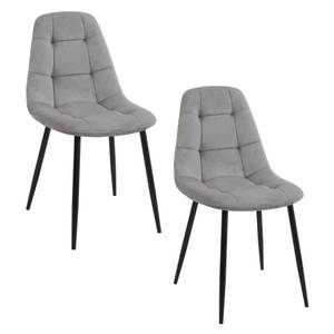 Lot de 2 Chaises SJ.1 Gris - Lot de 2