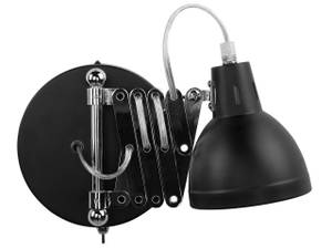 Lampe murale HARRINGTON Noir - Argenté - Nb d'ampoules : 1