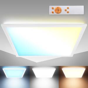 CCT LED Deckenleuchte Backlight Weiß - Metall - Kunststoff - 45 x 6 x 45 cm