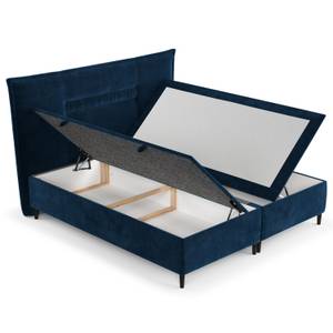 Polsterbett Meru II mit Bettkasten Blau - Breite: 140 cm