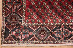 Sharbabak - 256x189cm Rot - Naturfaser - 189 x 1 x 256 cm