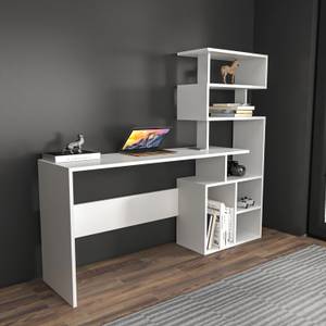 Schreibtisch Next Weiß - Holzwerkstoff - 40 x 125 x 160 cm
