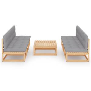 Garten-Lounge-Set (7-teilig) 3009878-2 Grau - Holz