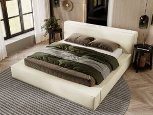 Polsterbett ARMANI PREMIUM Beige - Breite: 224 cm