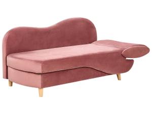 Chaiselongue MERI Eiche Hell - Pink - Armlehne davorstehend links